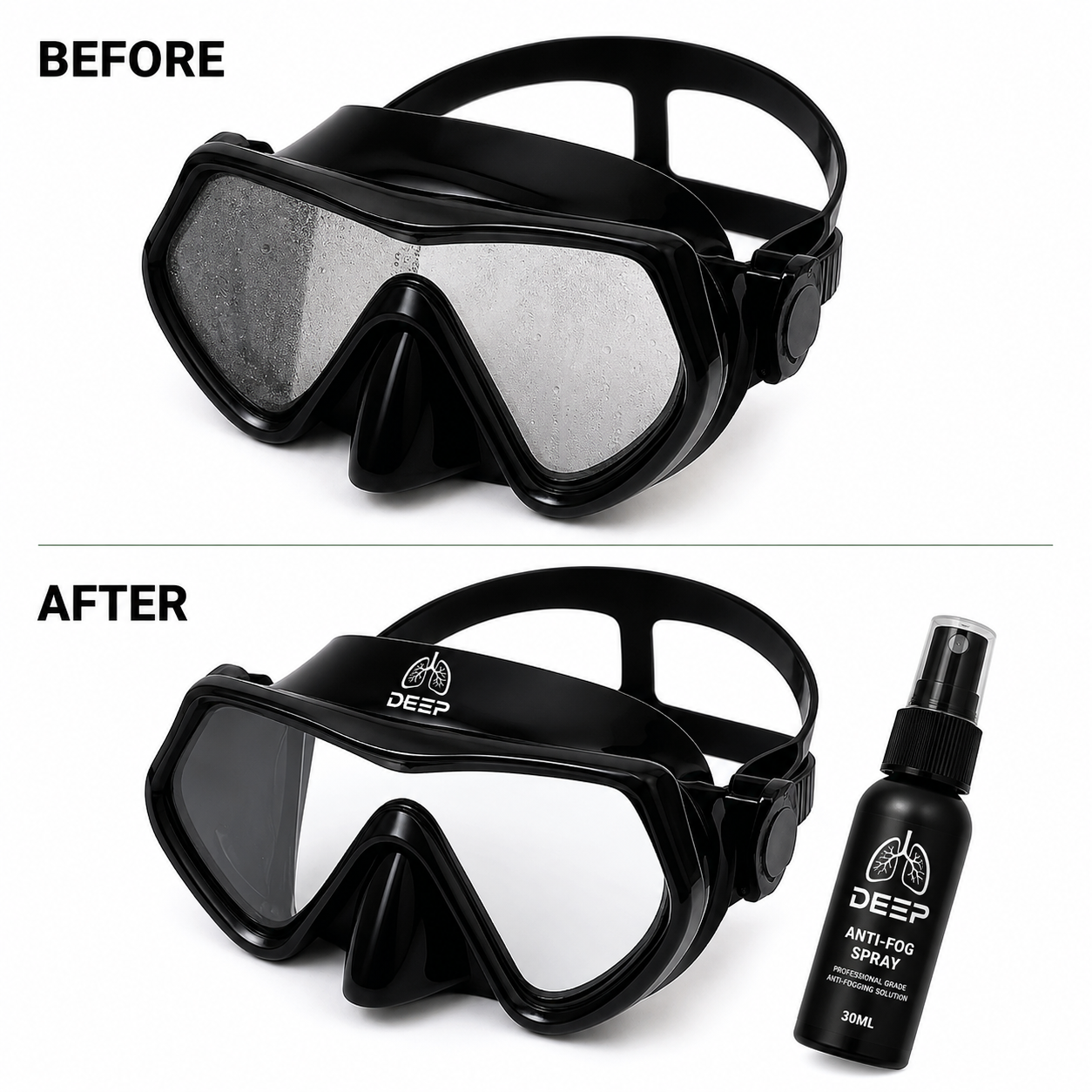 LUNGDEEP Pro-Mask volledige kit met filters en anti-condenspakket