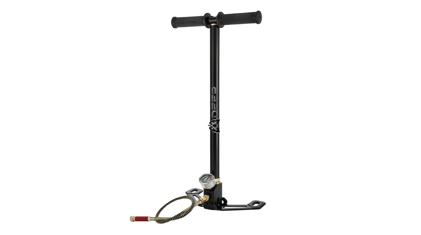 LUNGDEEP Pompe à main portable – Pompe à air manuelle pour mini-bouteilles de plongée